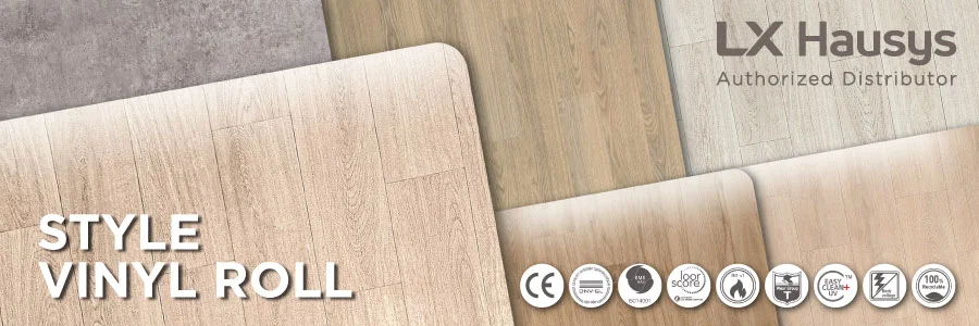 กระเบื้องยาง กระเบื้องไวนิล กระเบื้องยางม้วน style vinyl roll